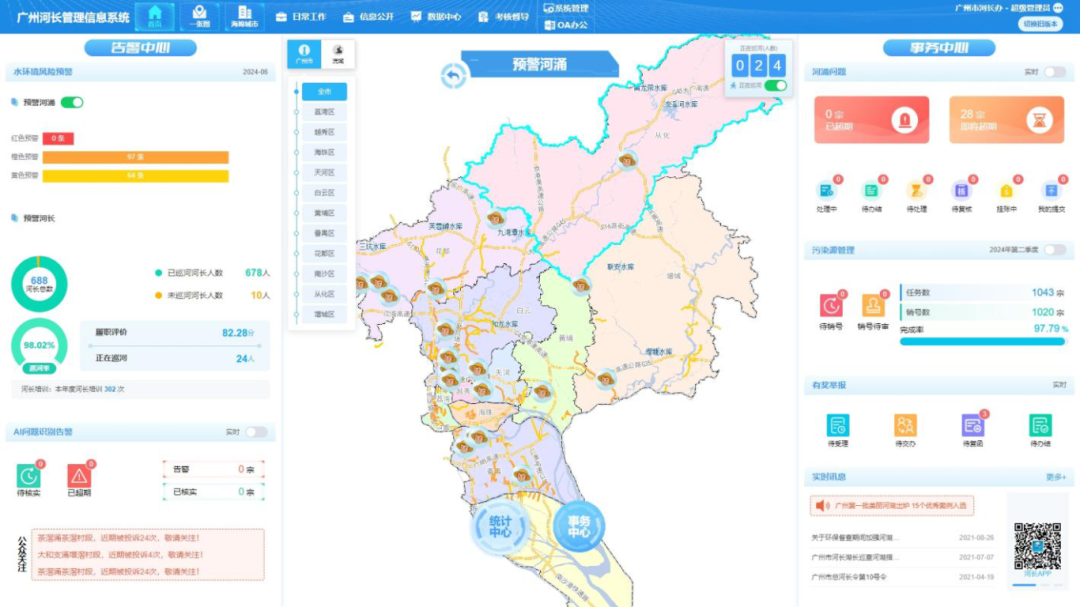 广州河长管理信息系统PC端
