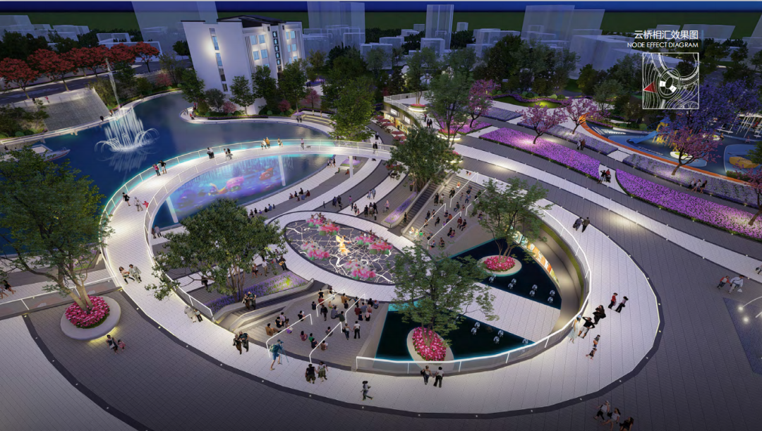 云桥相汇效果图▲光耀龙城效果图▲环湖水街效果图▲浮光静影效果图