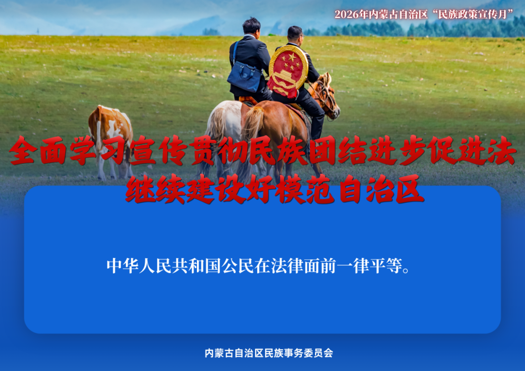 民族政策宣传月 | 2026年内蒙古“民族政策宣传月”海报来了 ！ 第4张