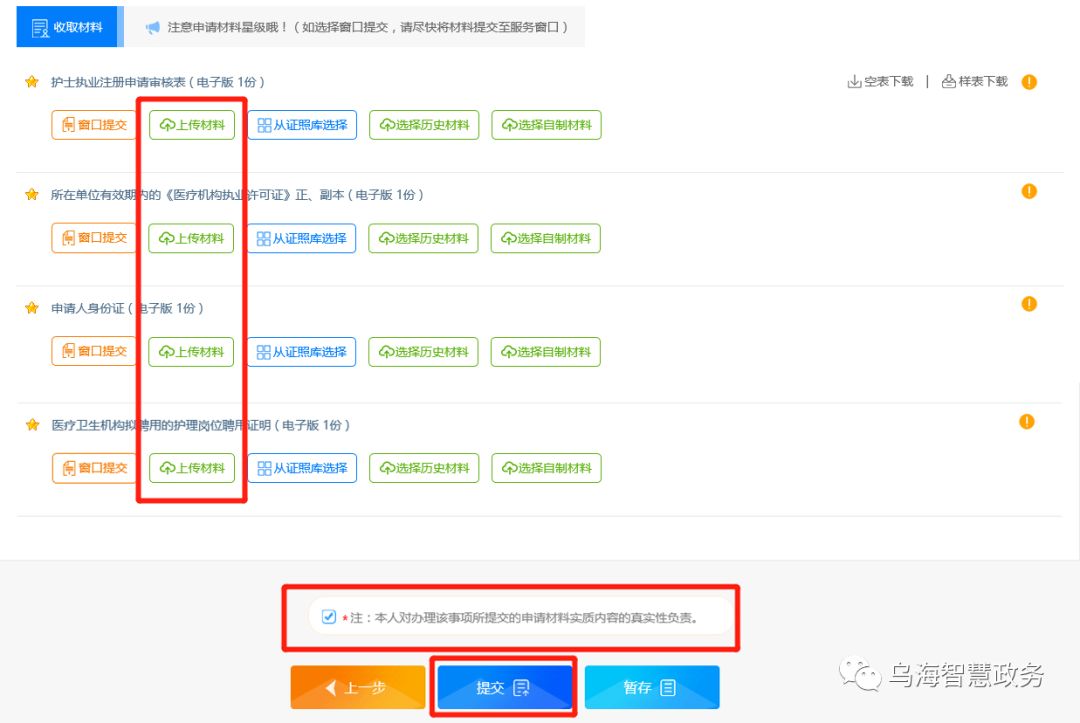 上传相关电子材料