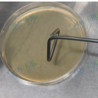 用涂布棒將菌液均勻涂布在待檢培養(yǎng)基表面。