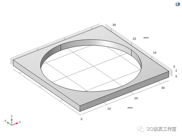 Comsol 声子晶体带隙特性及传输频谱的图5