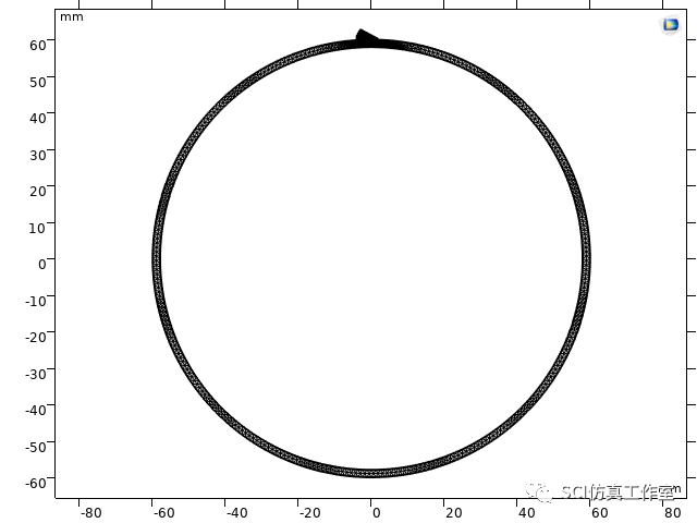 Comsol 钢管表面裂纹超声波检测的图5