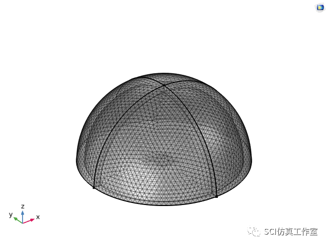 Comsol 点激励条件下薄板声辐射响应的图6
