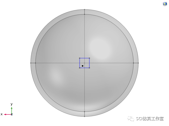Comsol 点激励条件下薄板声辐射响应的图7