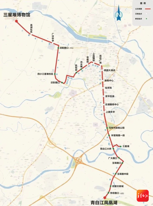 40多分钟！凤凰湖公交直达三星堆插图1