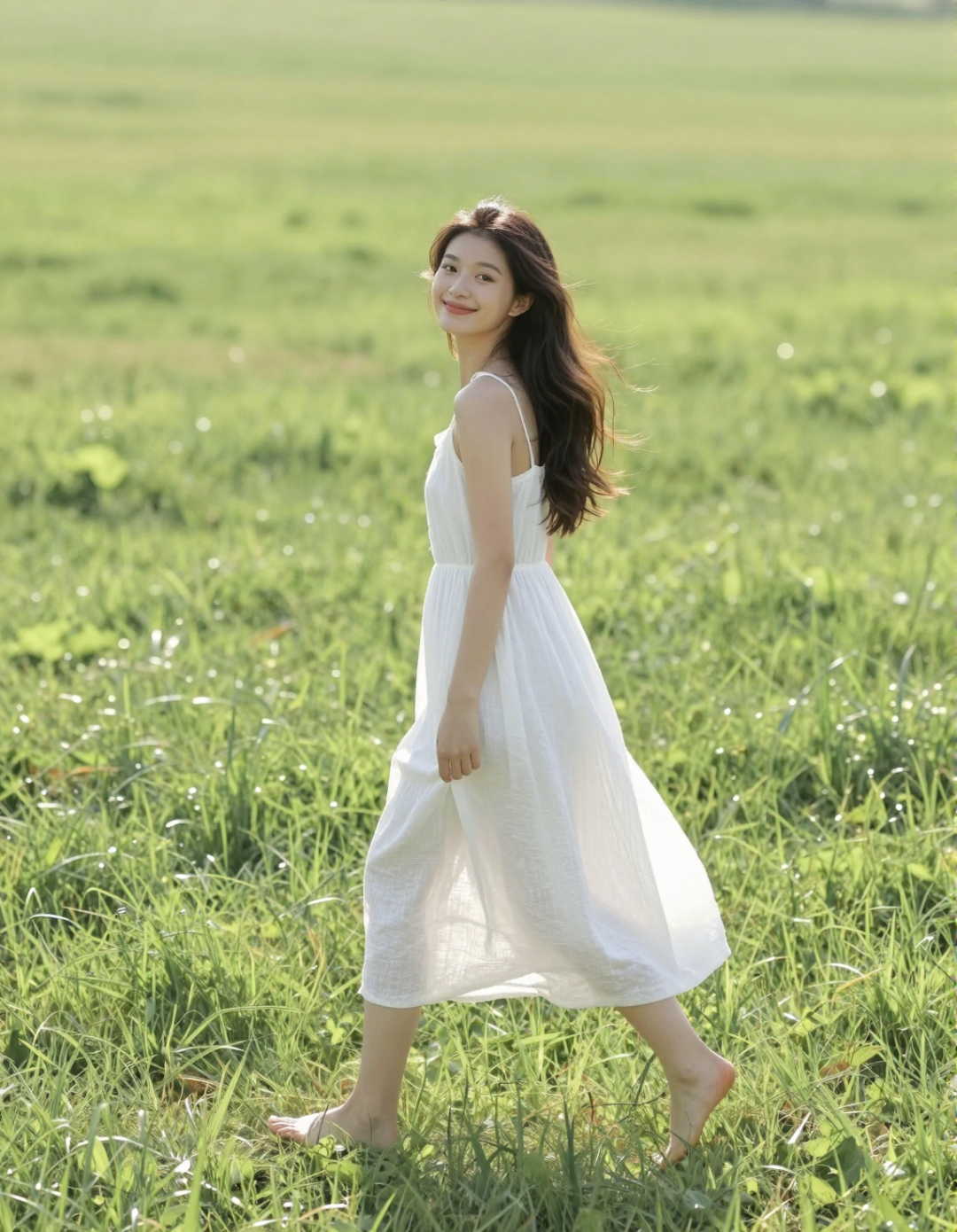 Z-Image生成极简氧气美女形象