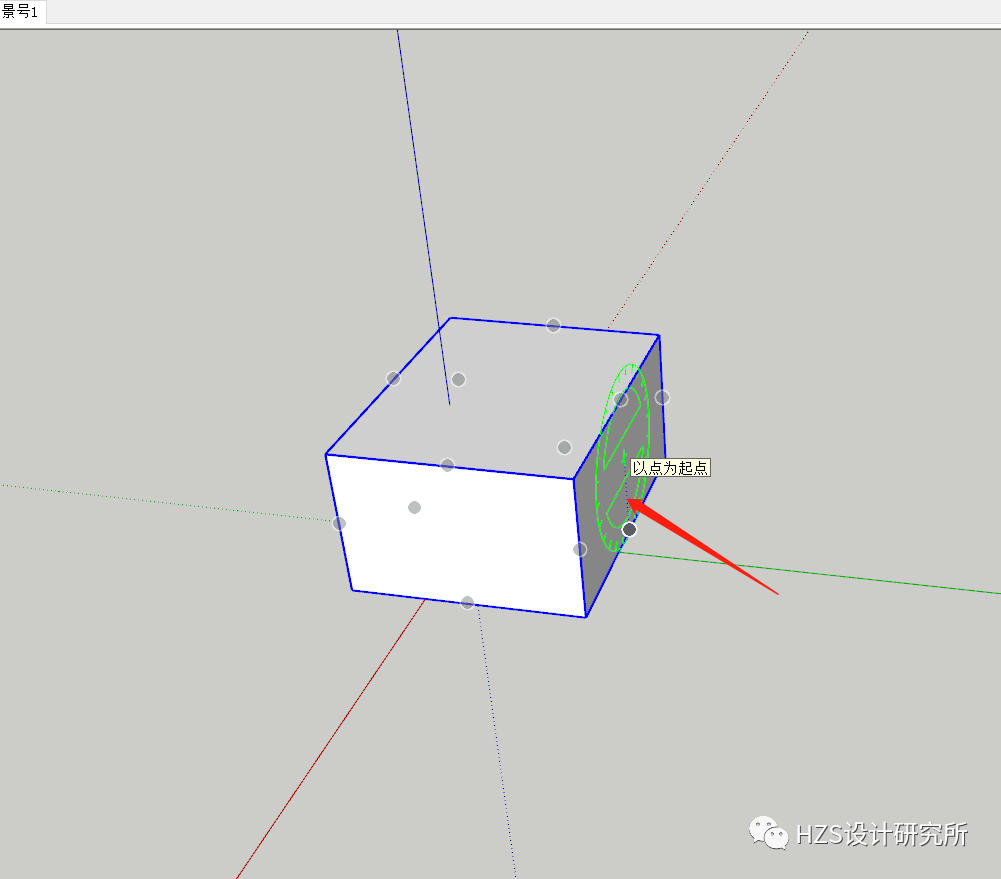 图片[16]-【SketchUp教程】SketchUp 学习第14节：旋转工具 - 由甫网-由甫网