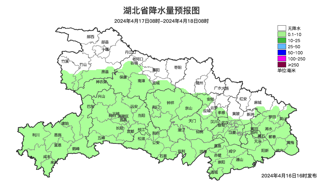湖北多地遭遇暴雨冰雹天气明日降水减弱18日夜间起降水将再度加强