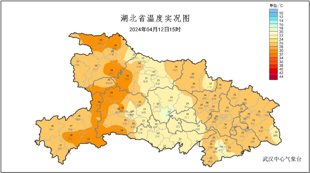 2024年04月13日 宜昌天气