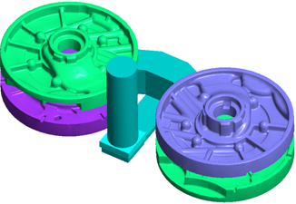 运用 FLOW-3D CAST 在砂模铸造的浇注系统方案设计的图7