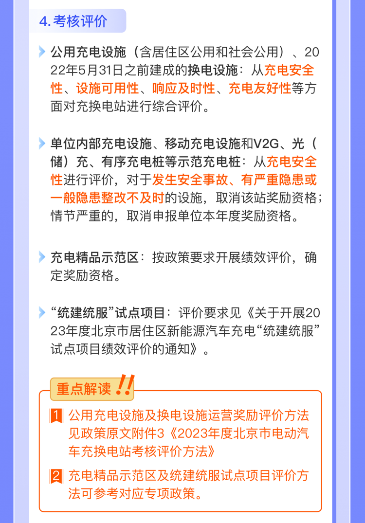 補貼|北京市2023年度充換電設施建設運營獎補政策