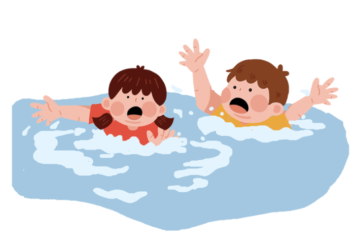 溺水孩子图片漫画图片