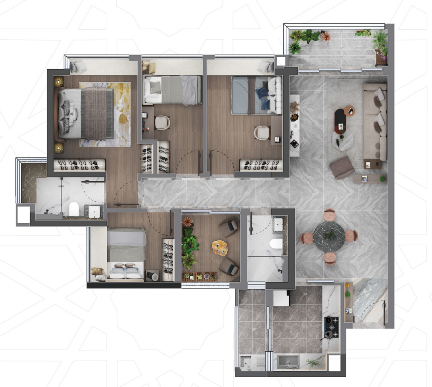 白云新世界云耀105-121㎡四*五房，值不值得买？