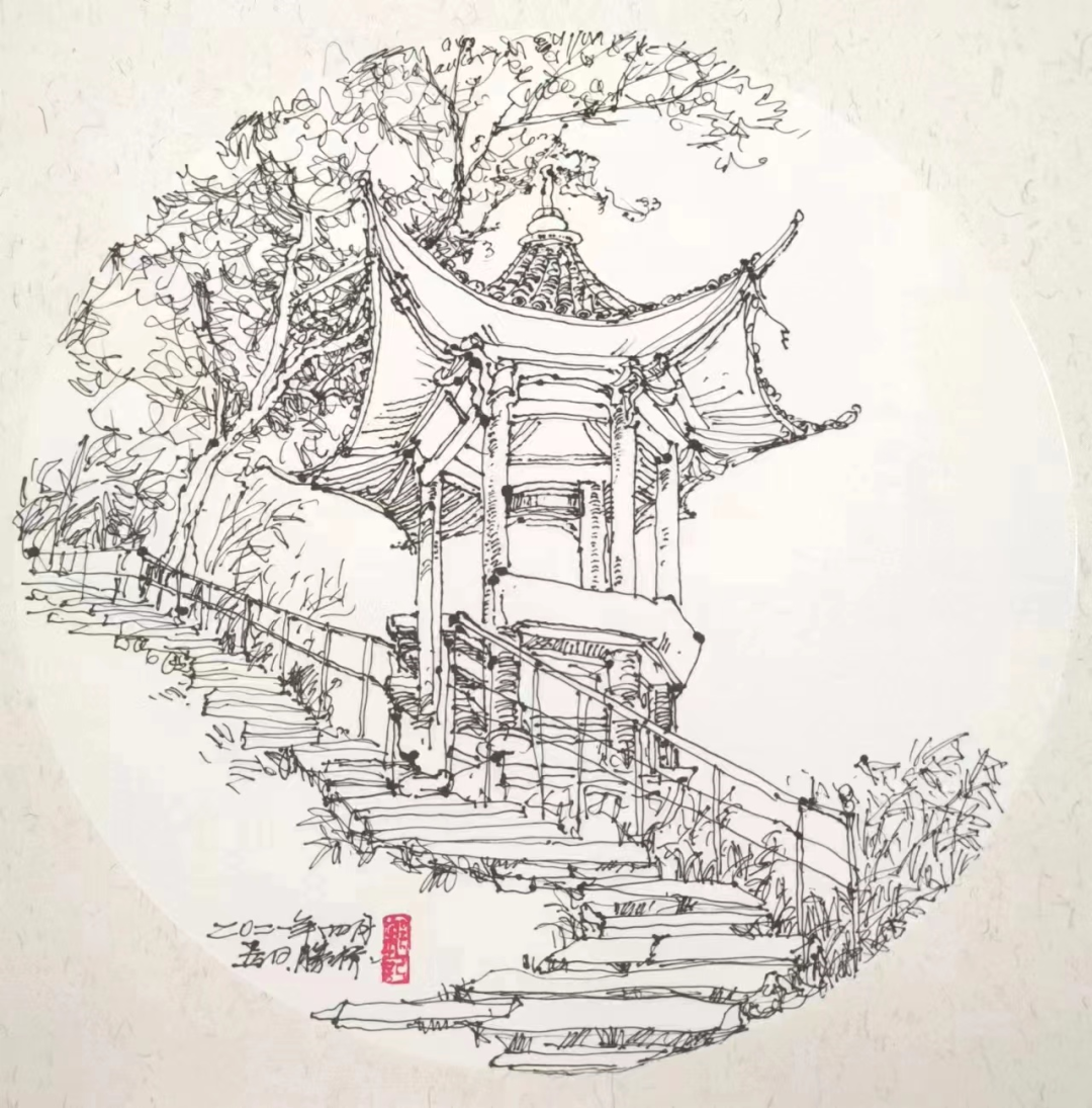 手绘温州速写风景初体验