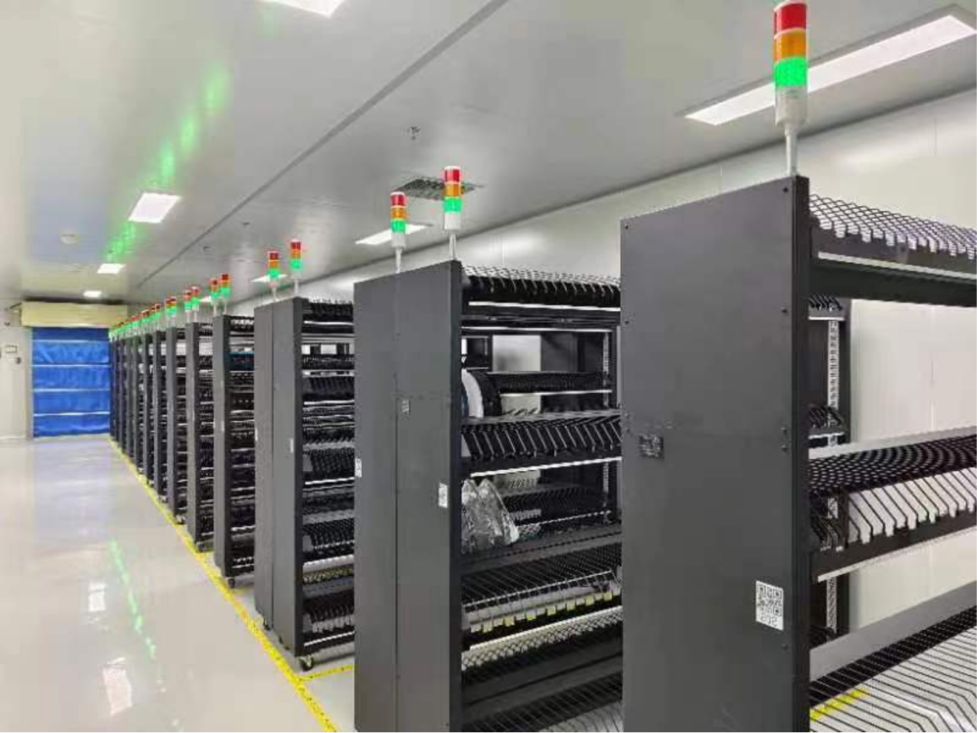 Smart warehousing in a modern electronics factory