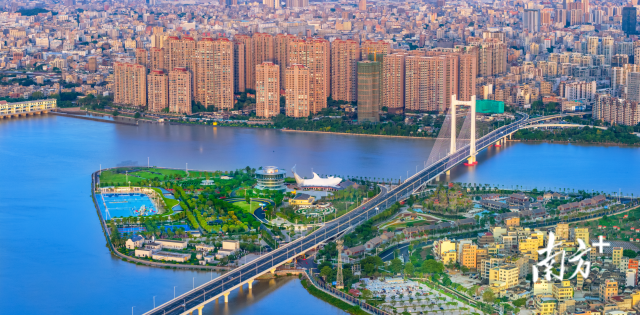 潮州仙洲岛蝶变为“江上明珠”。林文强 摄