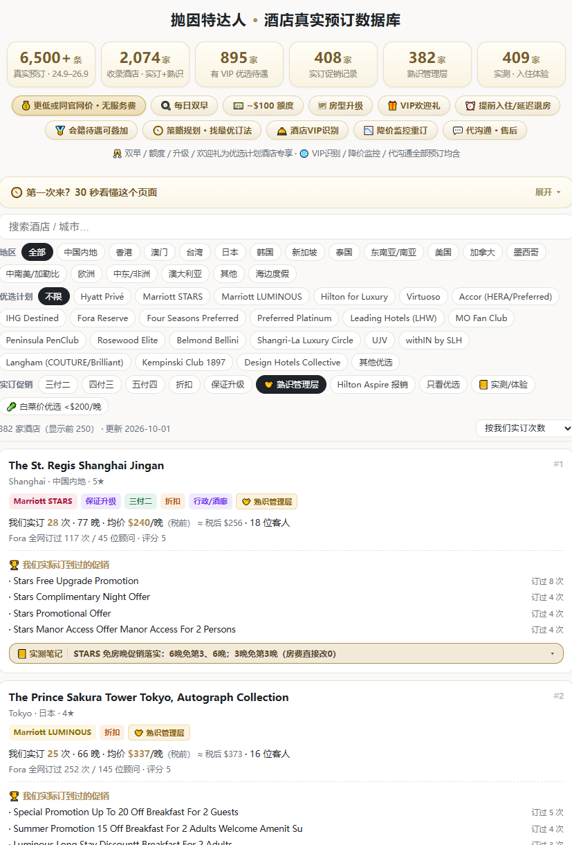 万豪全新行政酒廊上线 亚太与大中华区高卡福利调整解析