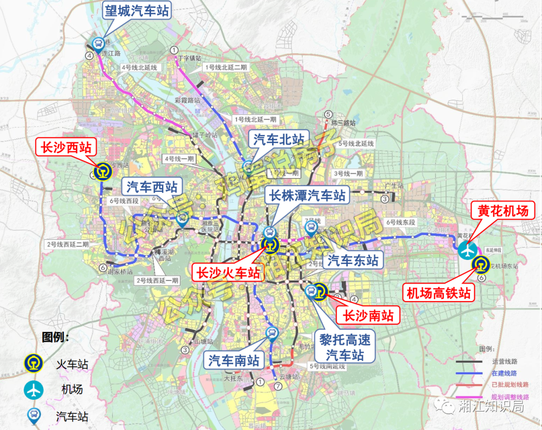 長沙市軌道交通第三期建設規劃調整(2017-2025年)接下來四年長沙地鐵