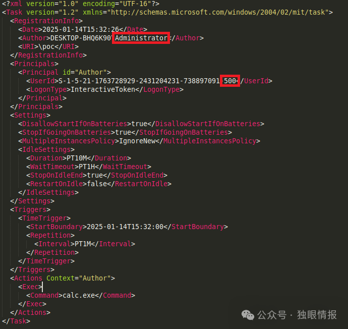 显示管理员列为作者的修改后XML