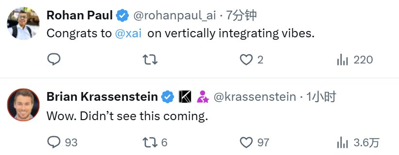 马斯克的xAI收购了马斯克的X（推特）