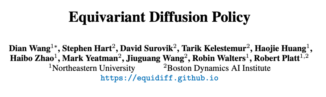 Equivariant Diffusion Policy