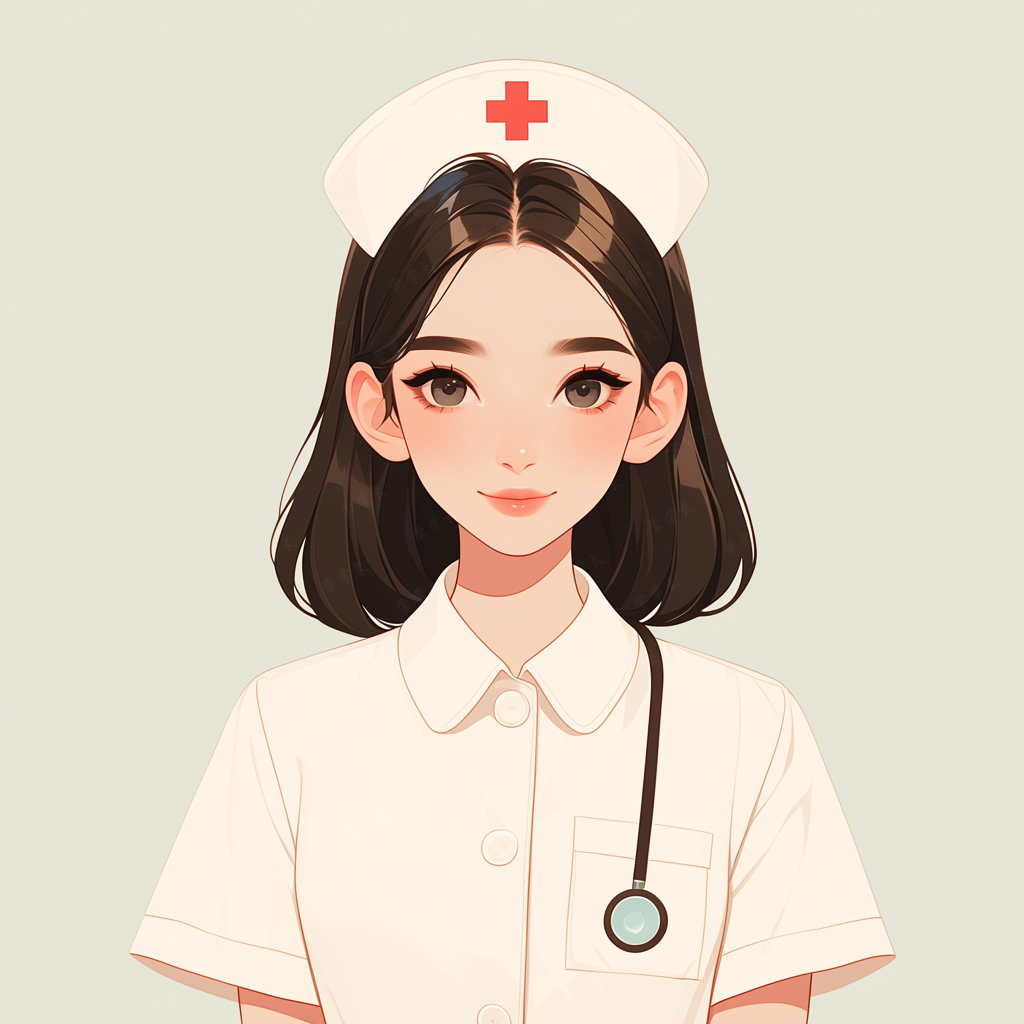 职业头像|护士——我们白衣天使的专属手绘卡通头像