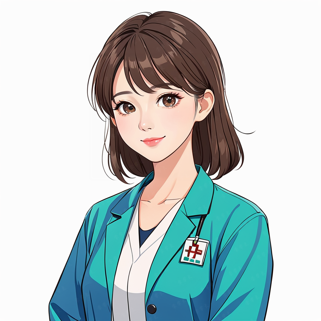 职业头像|救死扶伤的女医生办公专属卡通手绘头像