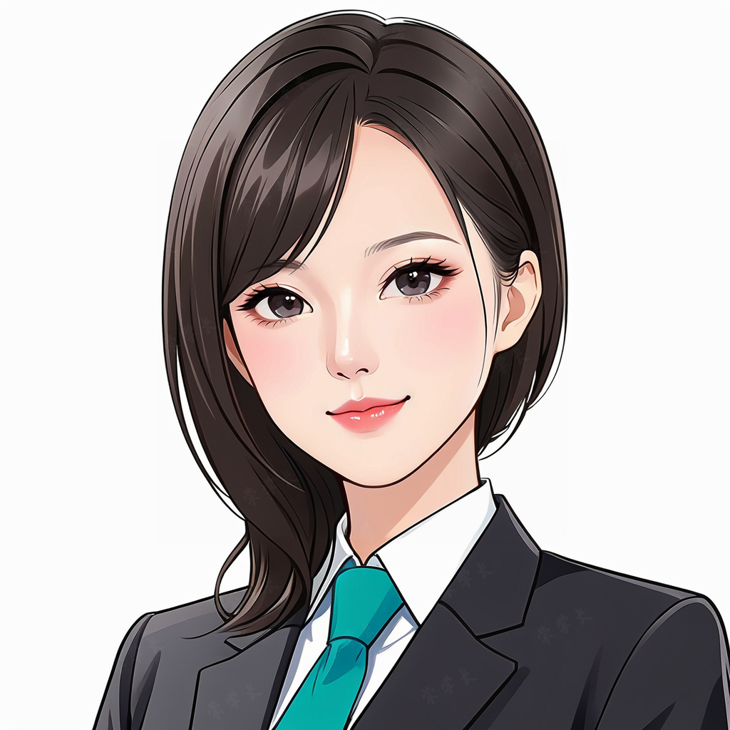 女律师的专属手绘卡通创意头像