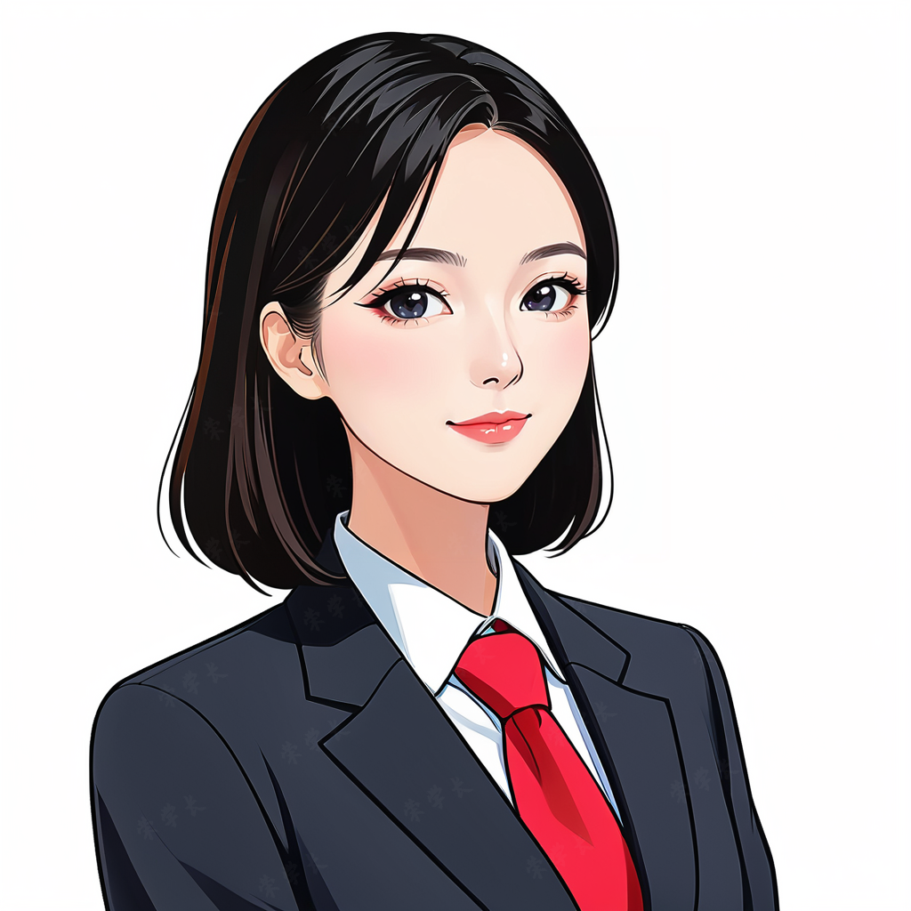 职业头像|女律师的专属手绘卡通创意头像