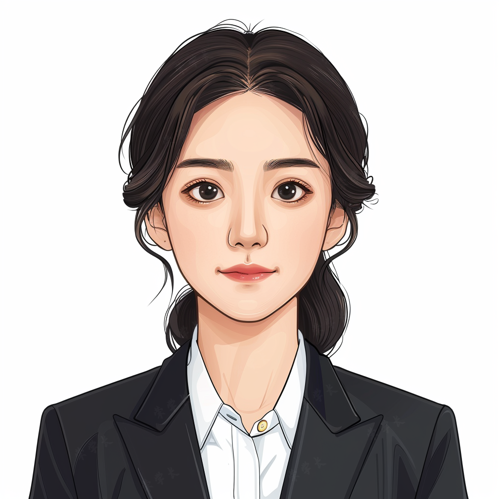职业头像|女律师的专属手绘卡通创意头像