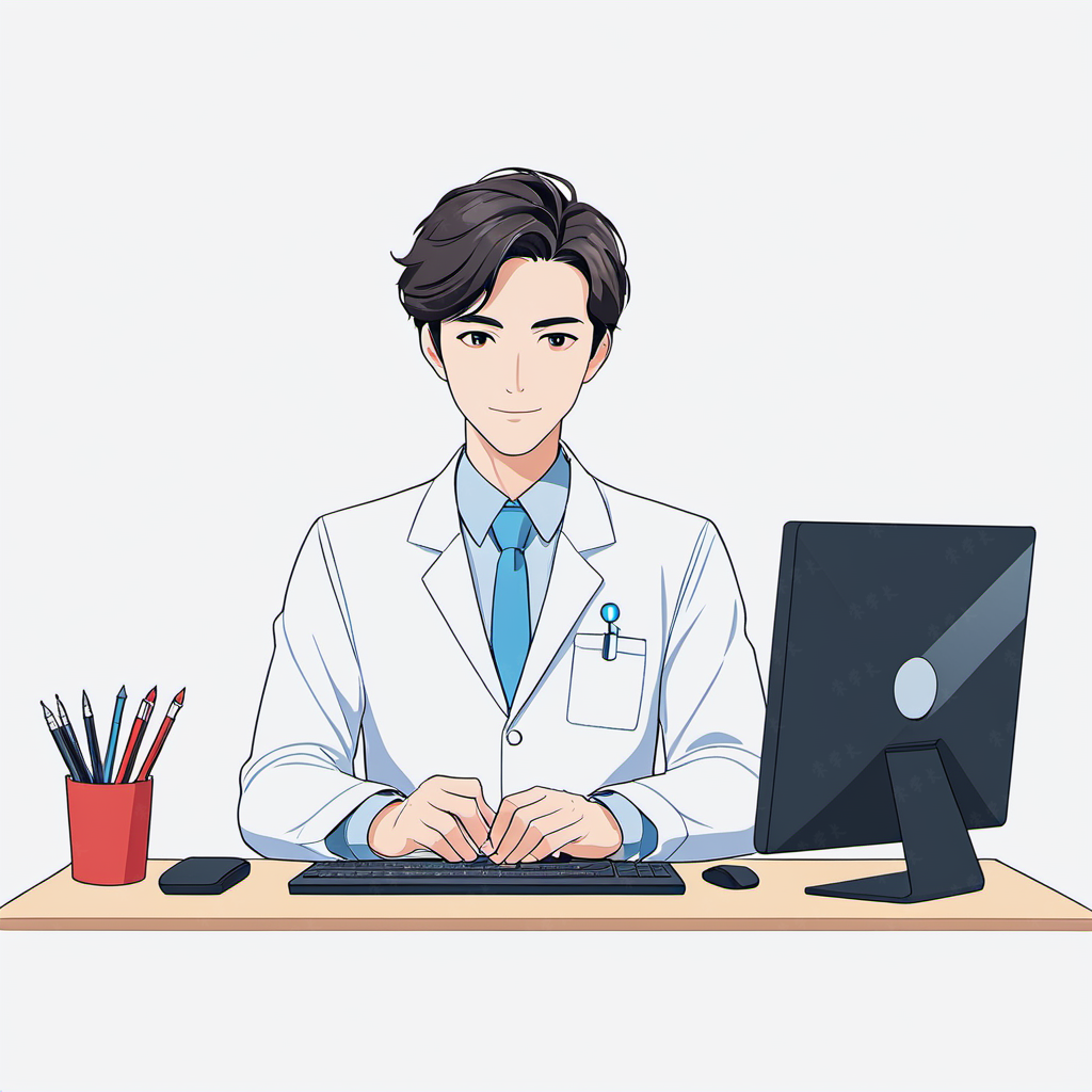 职业头像|医者仁心,生命守望者男医生的专属卡通手绘头像