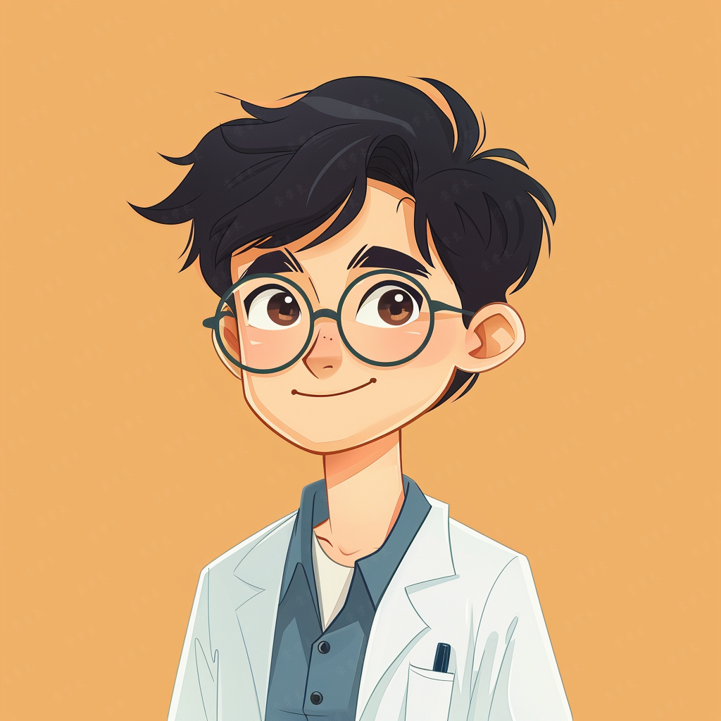 职业头像|医者仁心,生命守望者男医生的专属卡通手绘头像