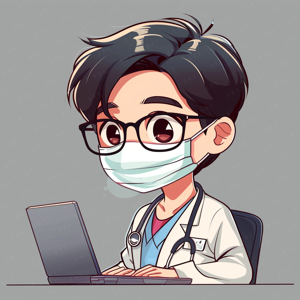 职业头像|医者仁心,生命守望者男医生的专属卡通手绘头像