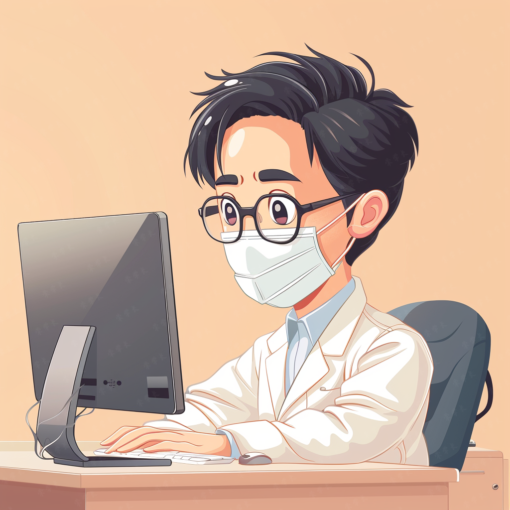 职业头像|医者仁心,生命守望者男医生的专属卡通手绘头像