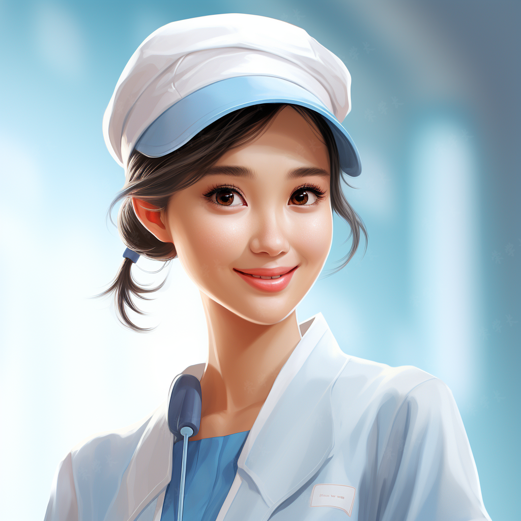 职业头像护士的日常之光