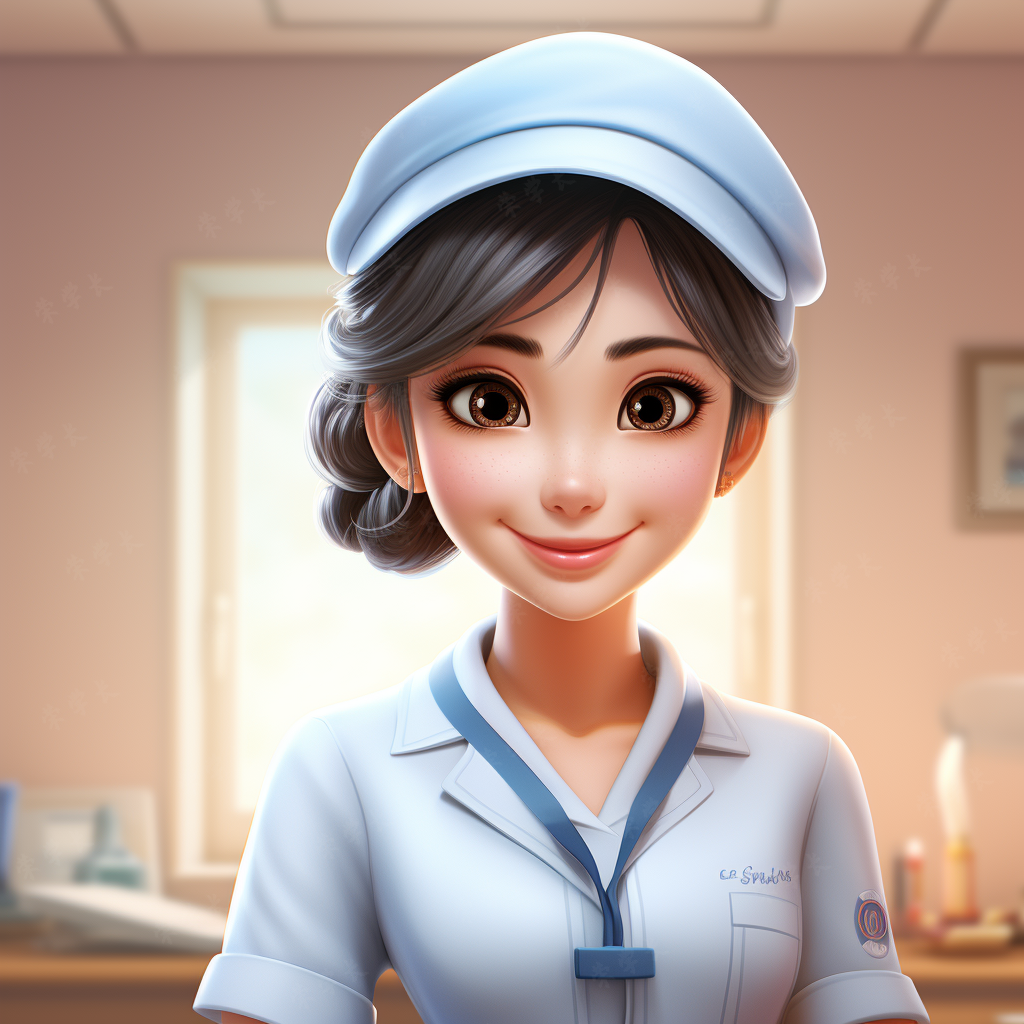 职业头像护士的日常之光