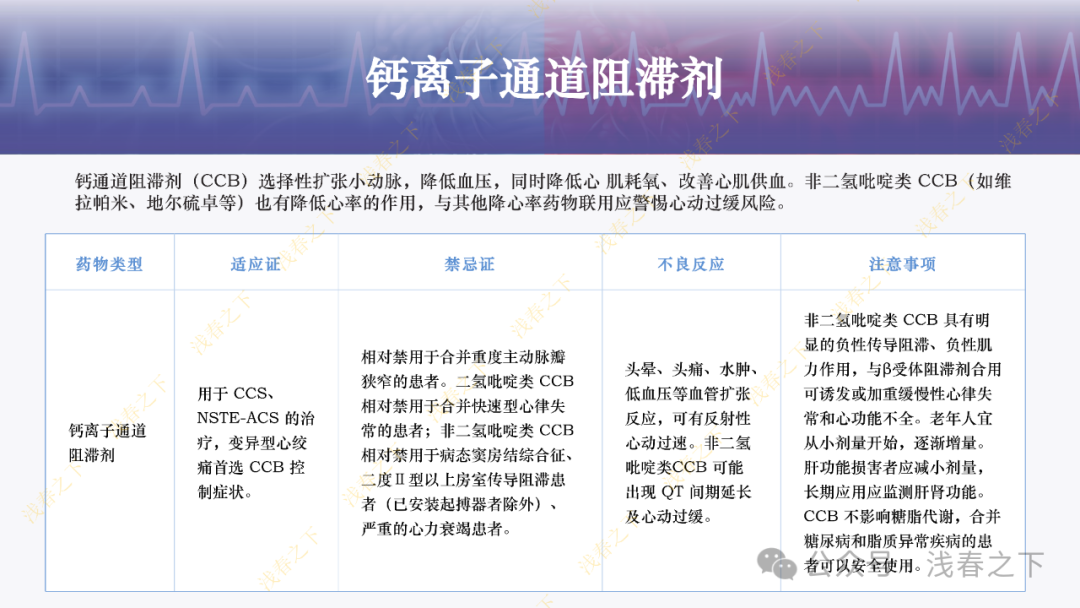 冠心病合理用药与综合管理