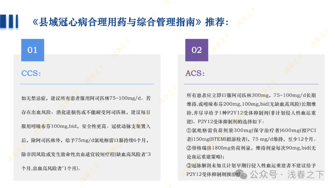冠心病合理用药与综合管理