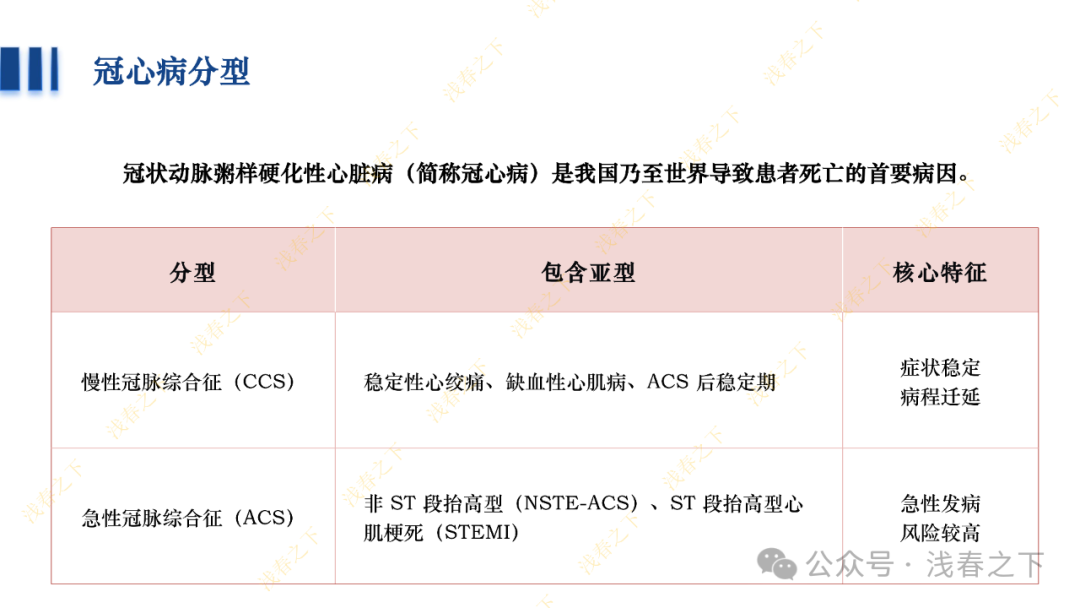 冠心病合理用药与综合管理