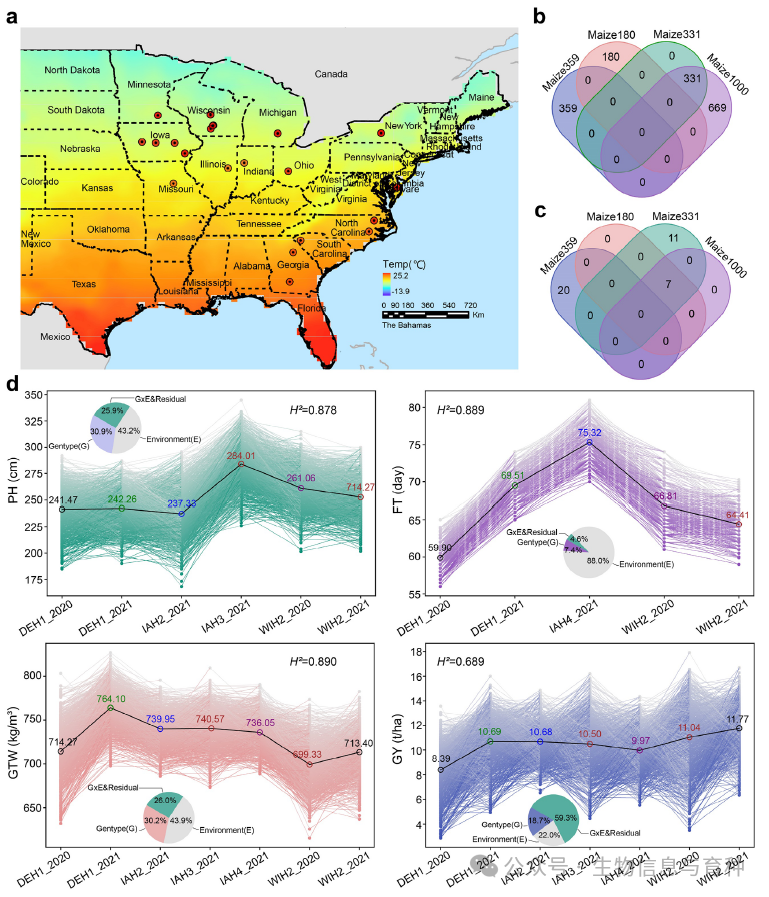 玉米杂交种的多环境试验概述。