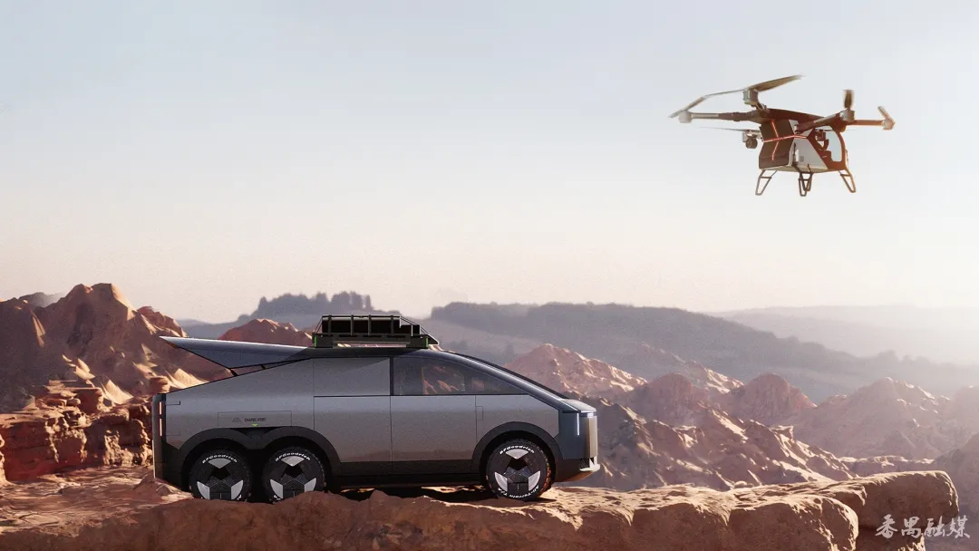 小鹏汇天分体式飞行汽车“陆地航母”