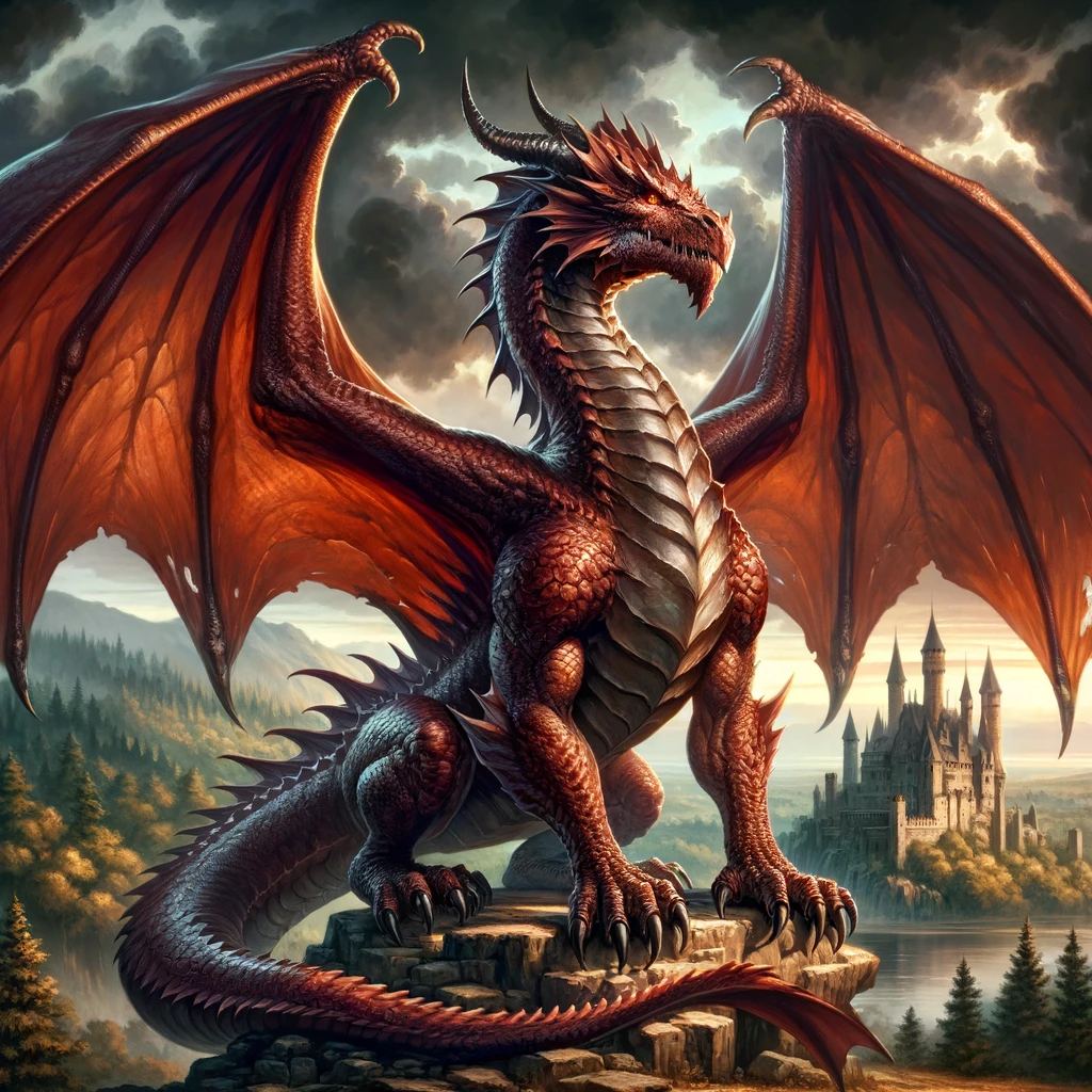 西方龙(dragon)则是第一眼看上去外形有些像蝙蝠翼的翅膀和长尾巴