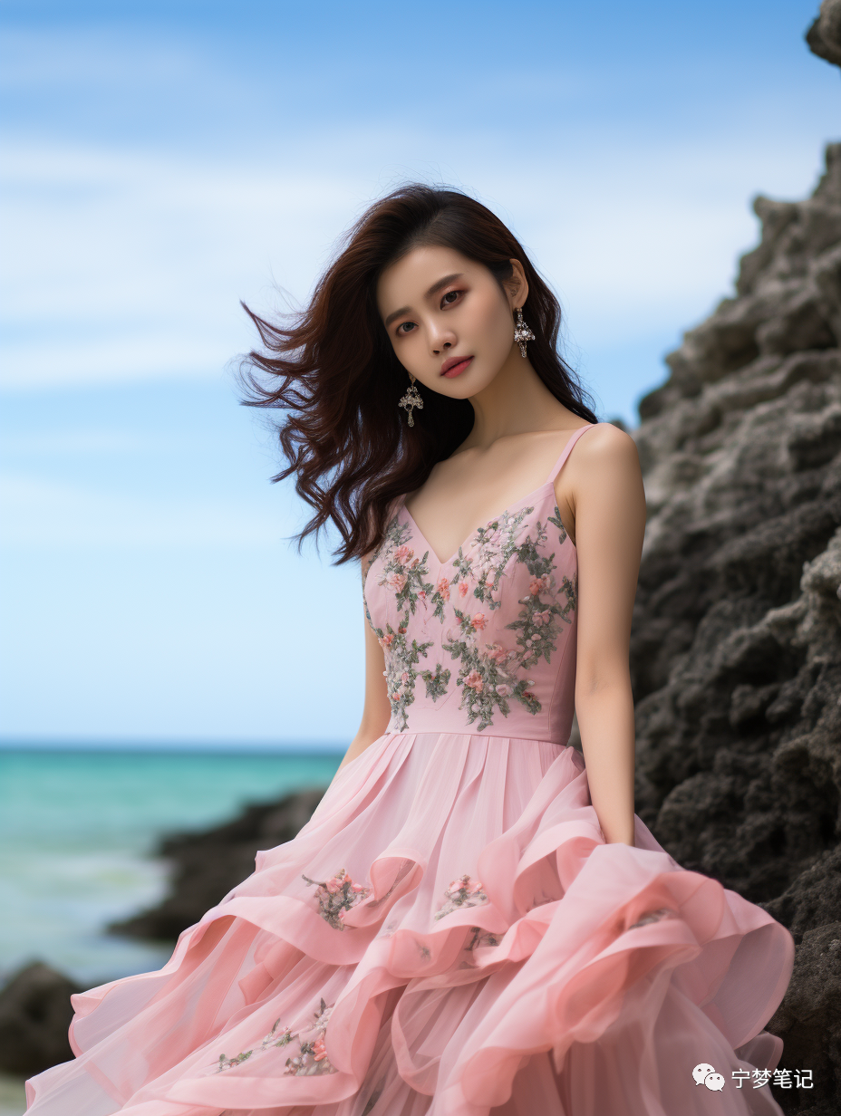 Midjourney绘画：AI绘画之海边美女探索