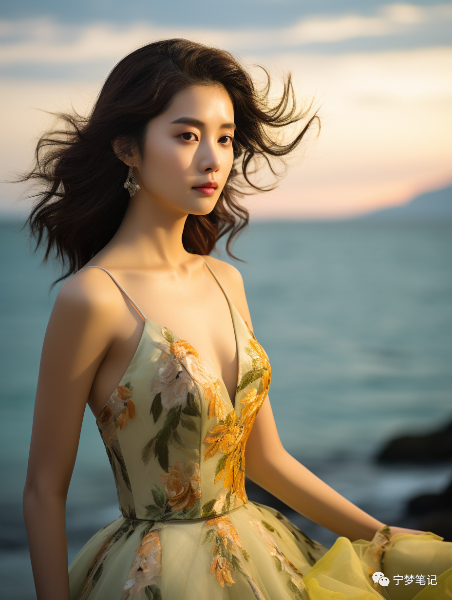 Midjourney绘画：AI绘画之海边美女探索