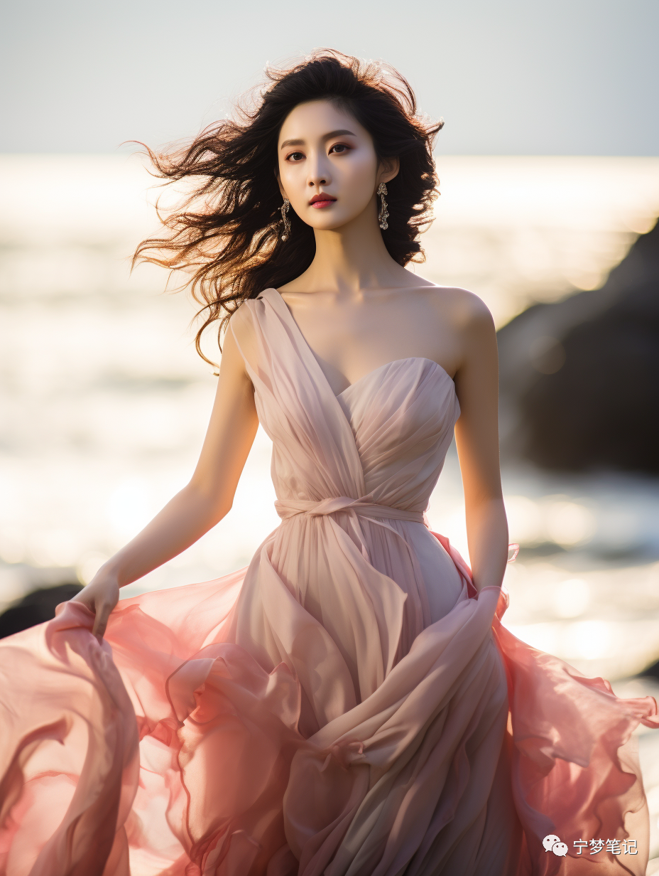 Midjourney绘画：AI绘画之海边美女探索