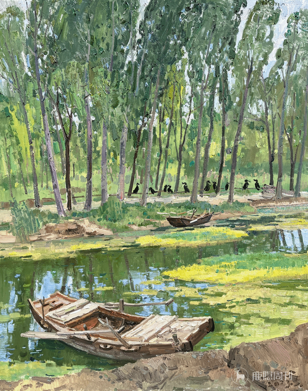 ​王嵬｜写生北方，天高海蓝村寂寥