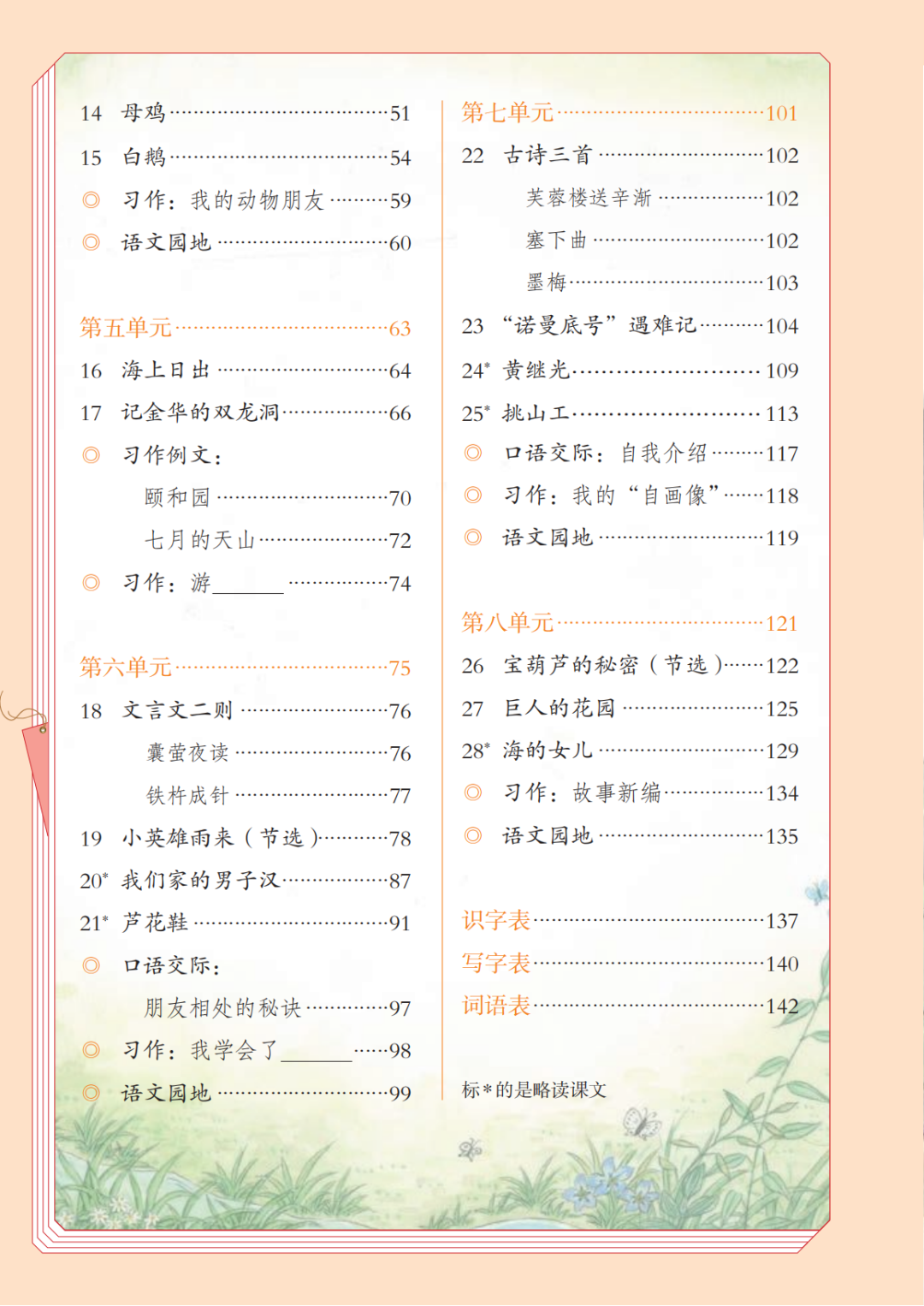 2025年春最新人教版四年级下册《语文电子课本》（高清PDF，可打印）