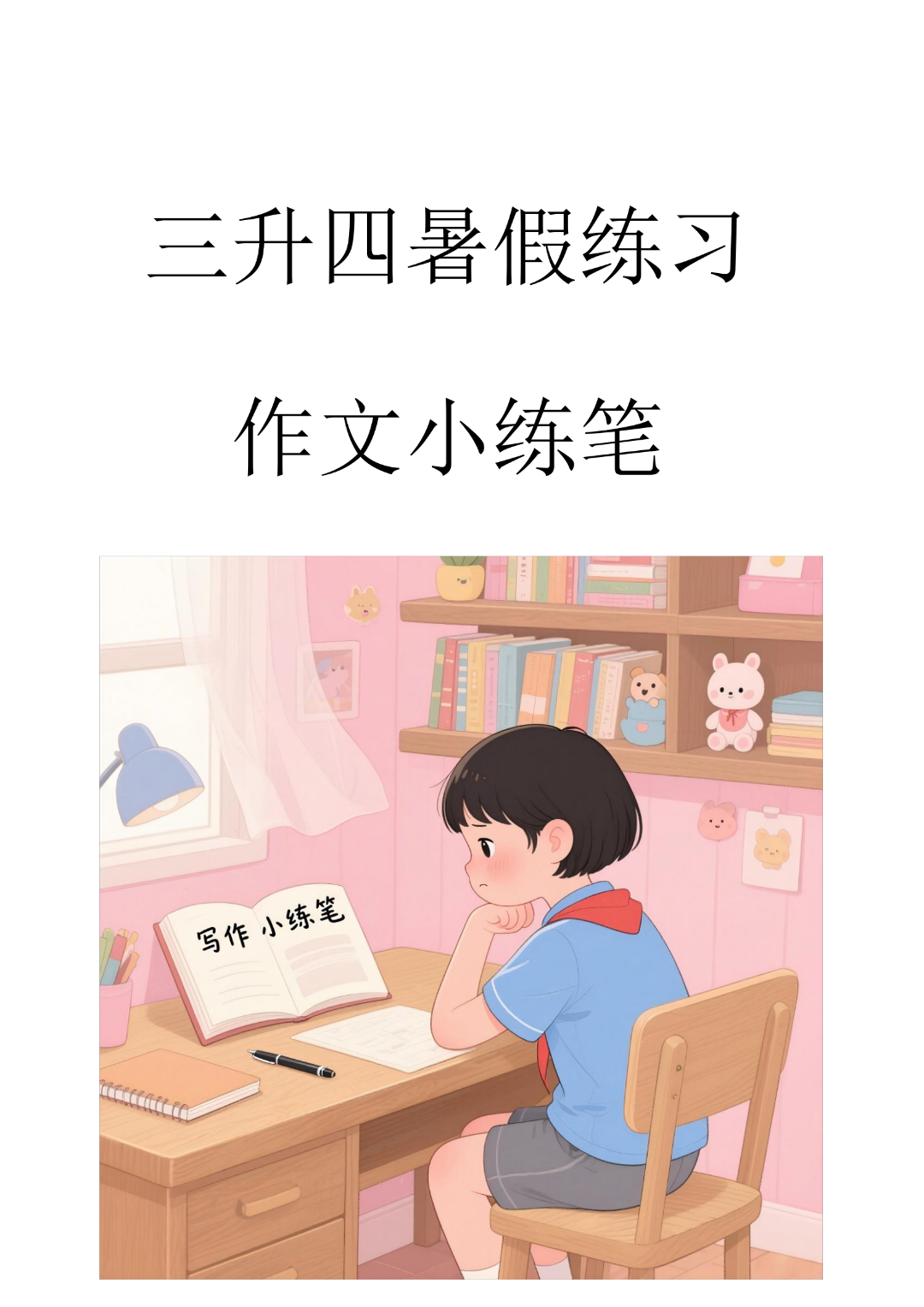 三升四语文暑假写作作文仿写小练笔，电子版可打印