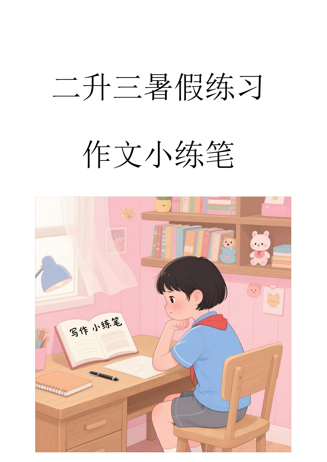 二升三语文暑假写作作文仿写小练笔，电子版可打印